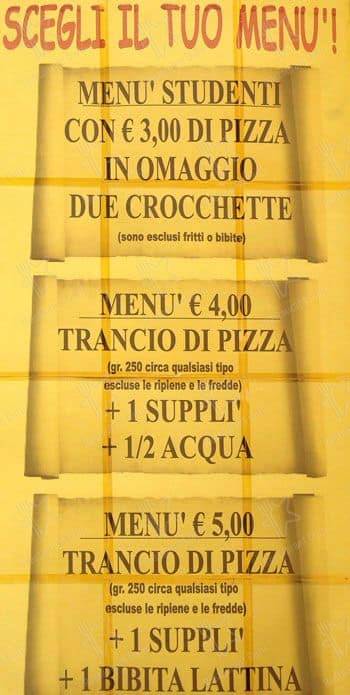 Menu di I Tre Scalini 
