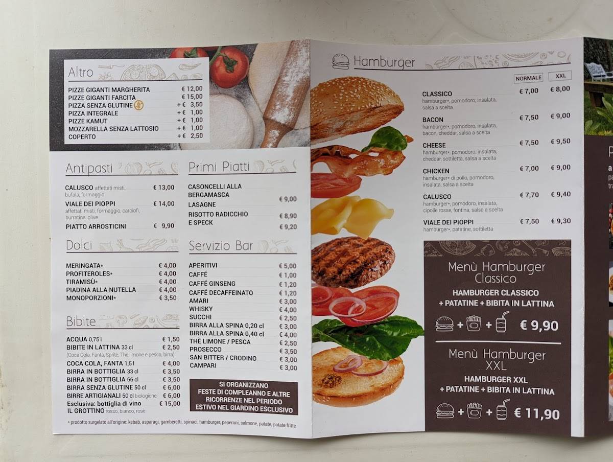 Menu di Pizzeria al Parco 