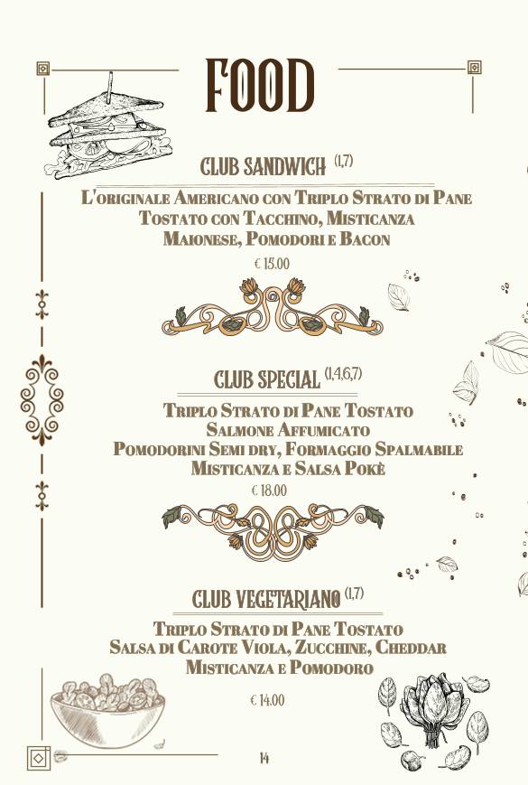 Menu di Please Be Quiet 