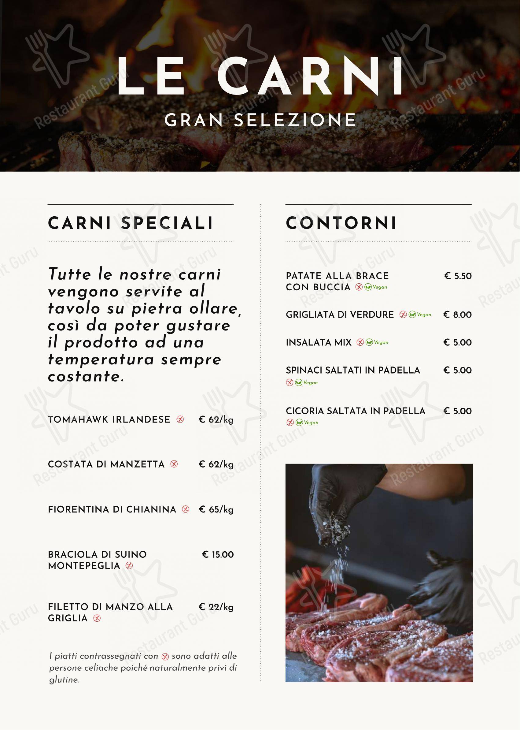 Pocanoja in Perugia - Menu