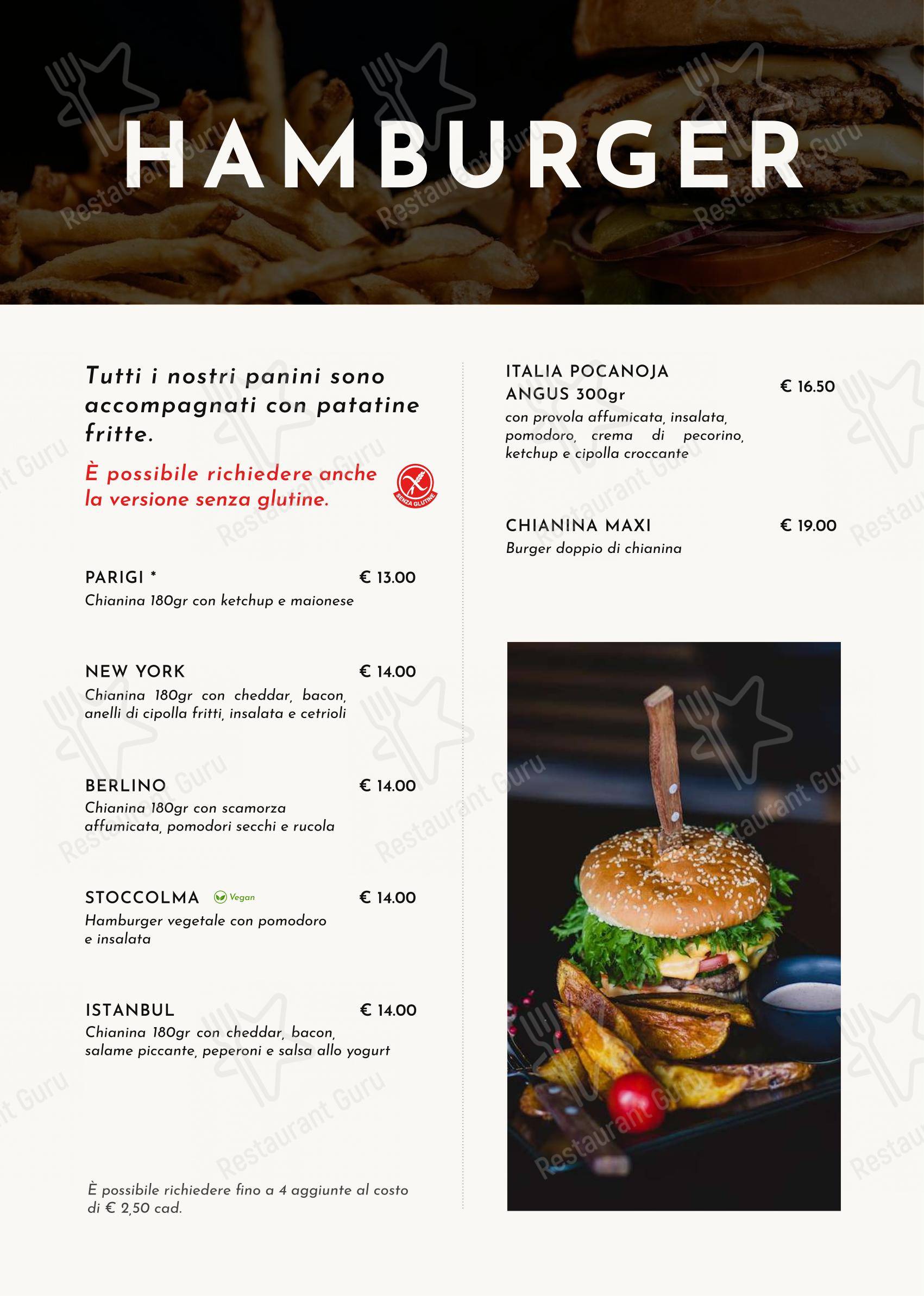 Menu per Pocanoja in Perugia