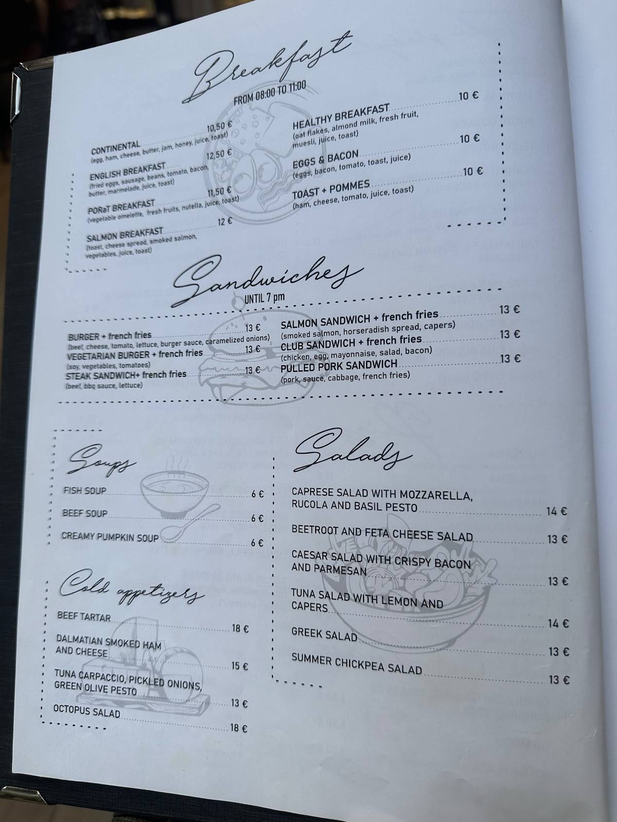 Menu di Porat Restaurant & bar 