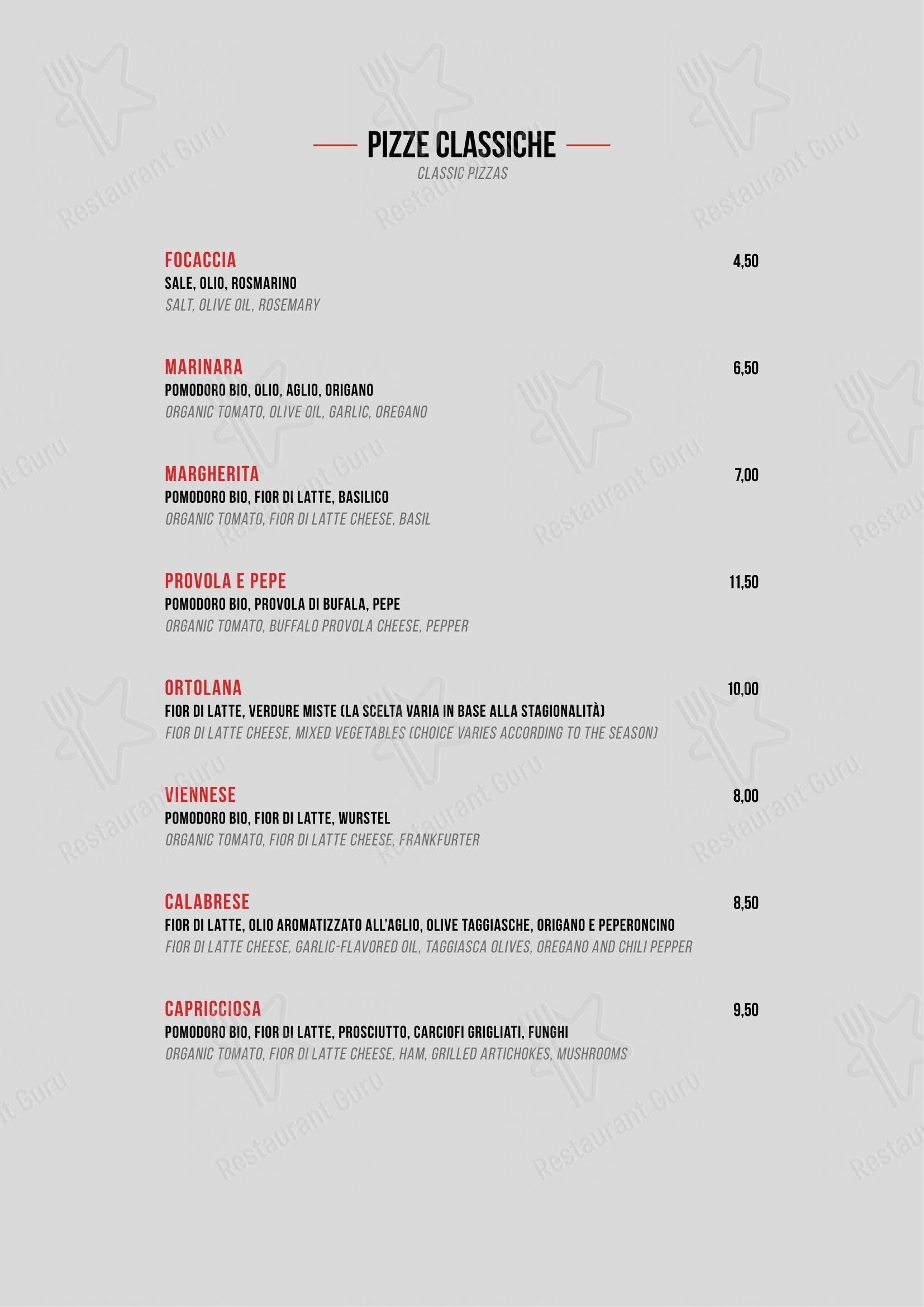 Porca Vacca in Dro - Menu