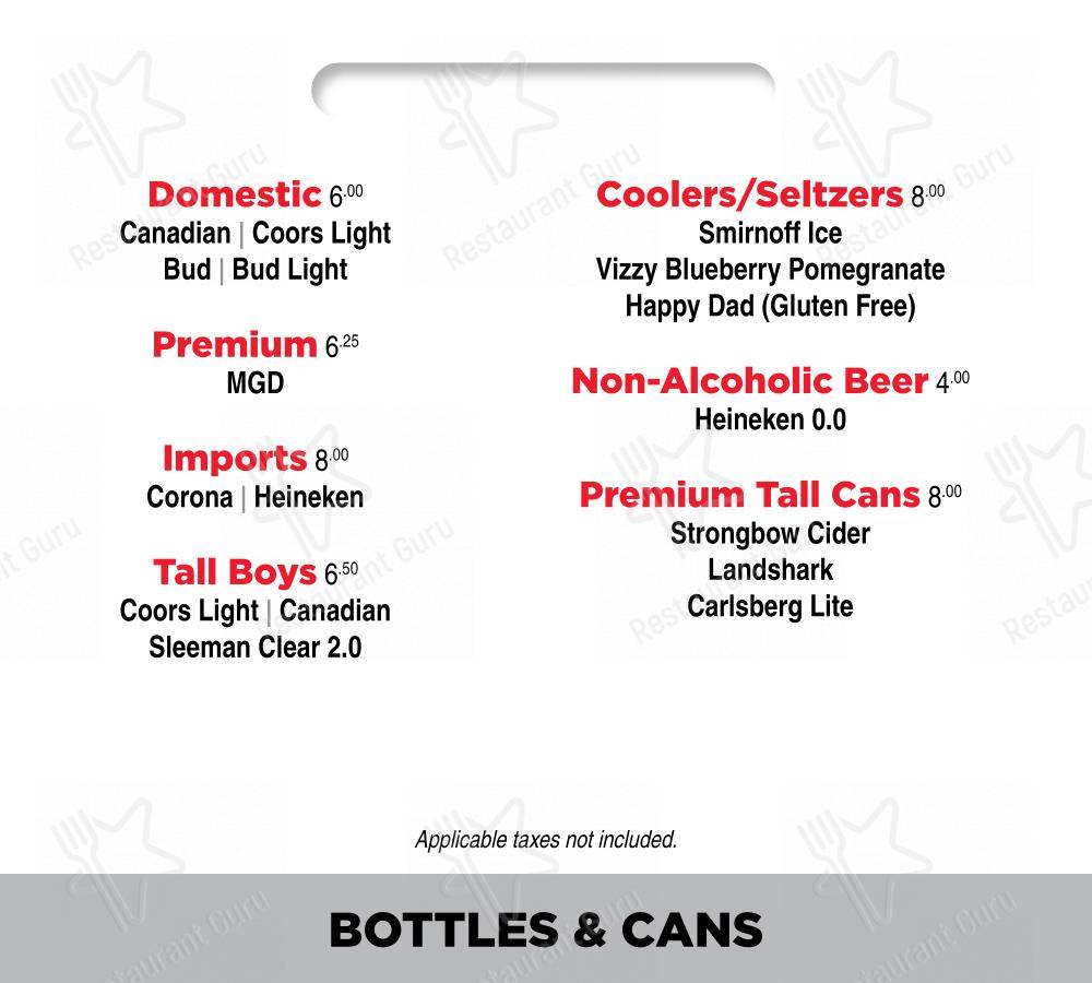 Découvrez le menu pour Portly Piper Pub Ajax