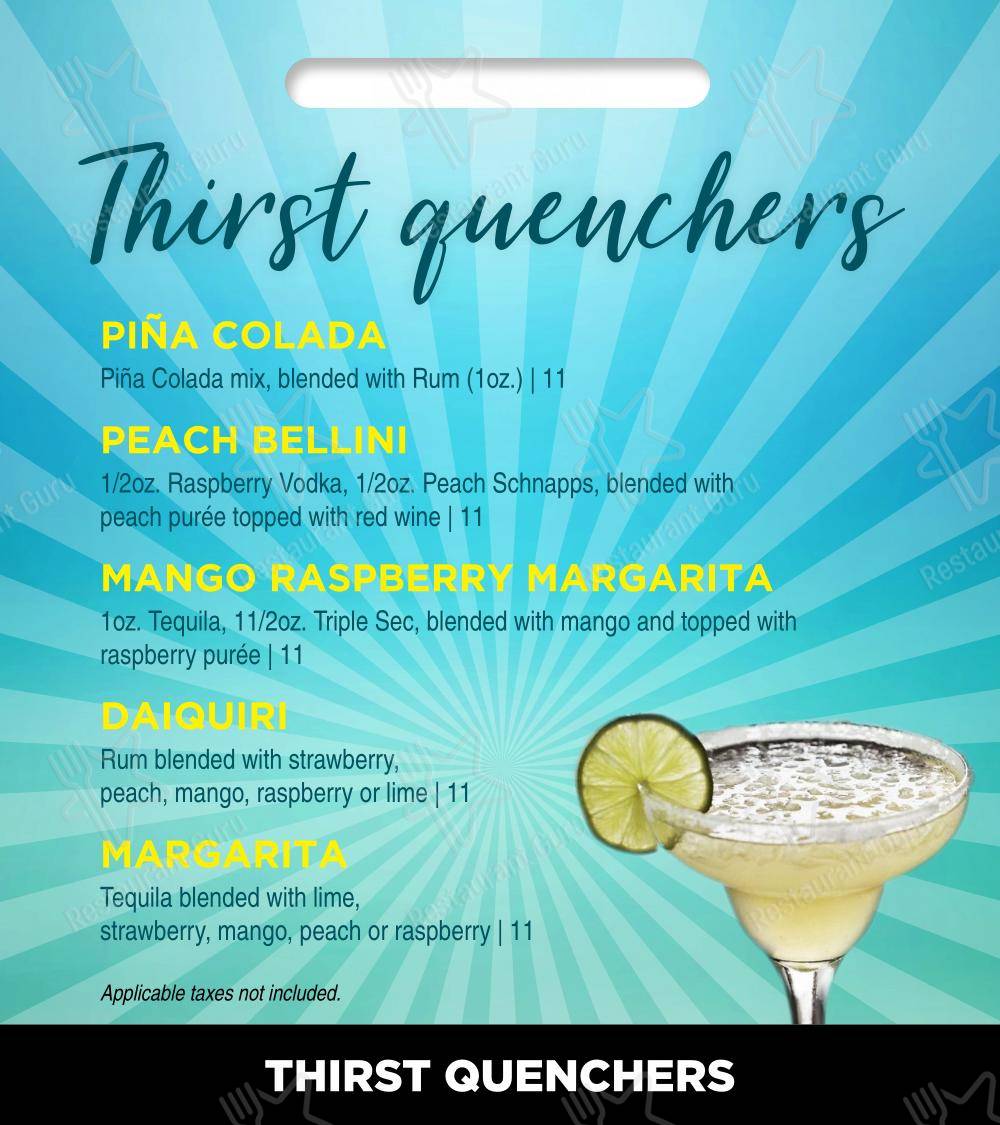 Menu pour Portly Piper Pub Ajax