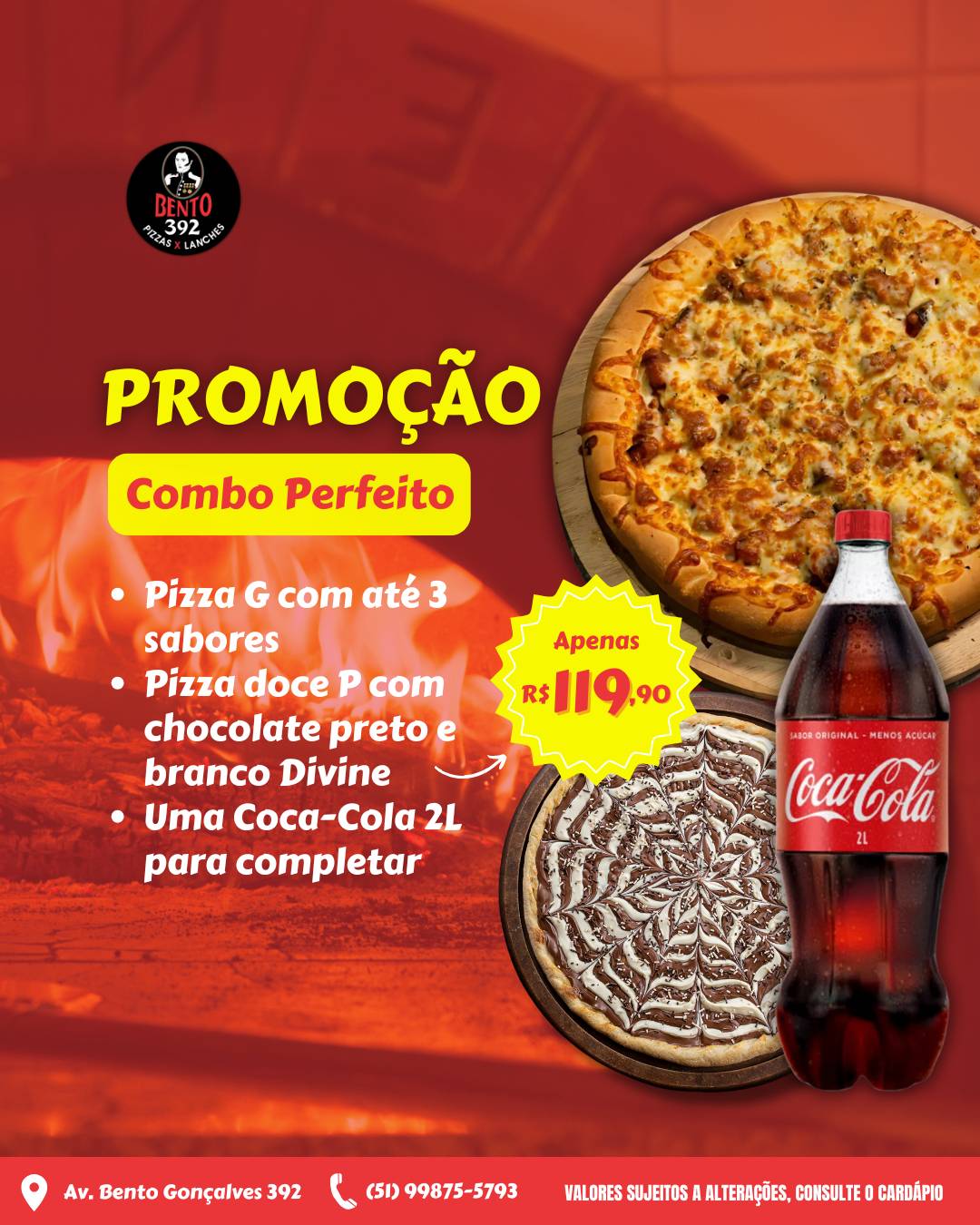 Bento 392 Pizzas e Lanches cardápio