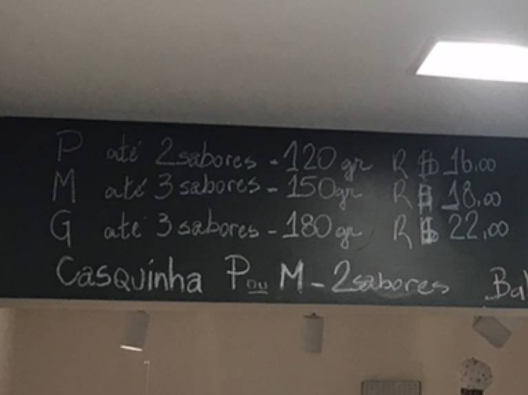 Porto Gelato Gelateria cardápio