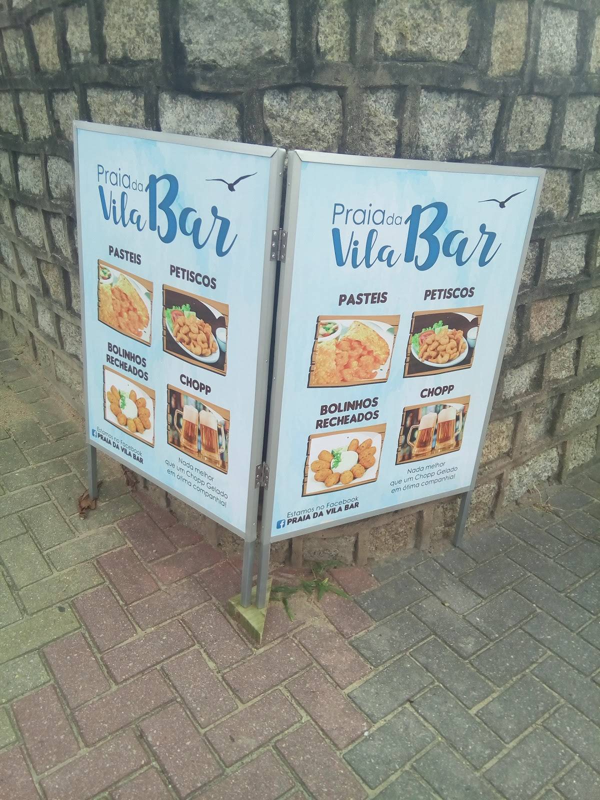Praia da Vila Bar cardápio