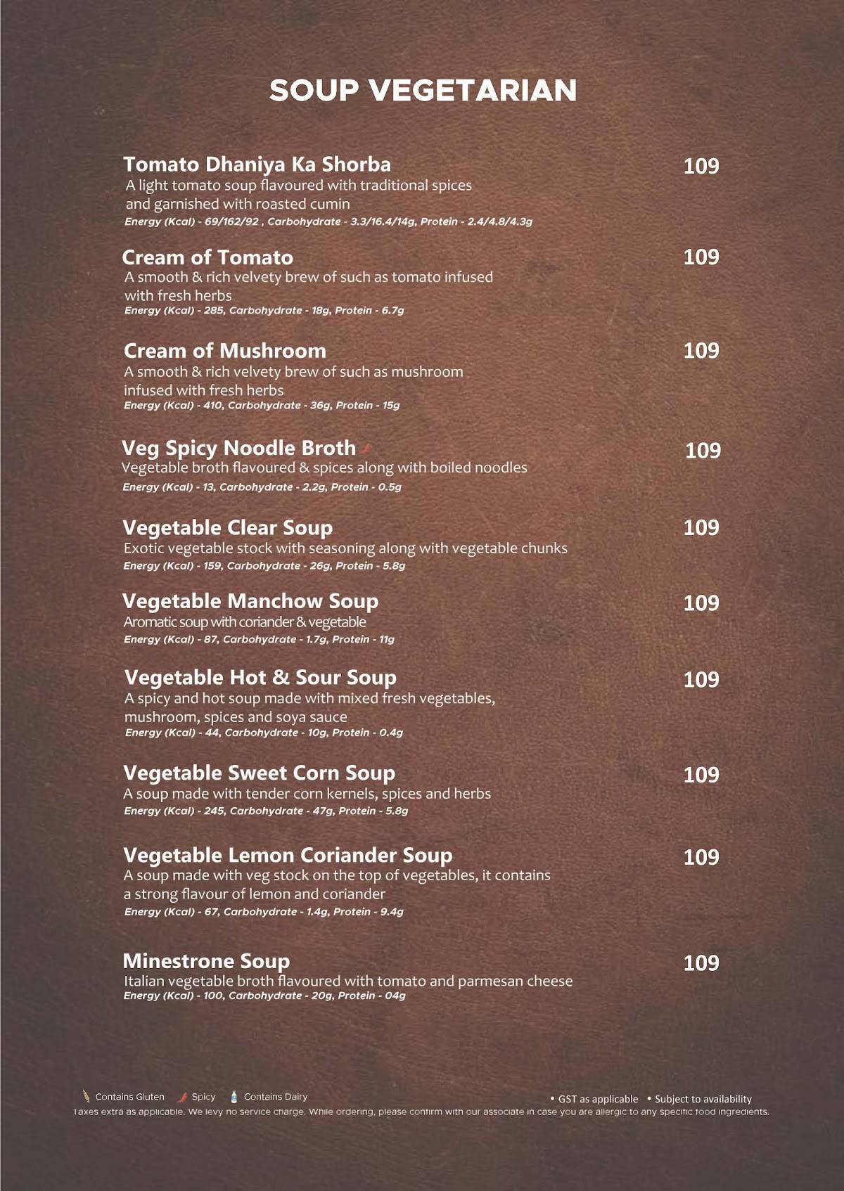 Prasadam Restaurant & Banquet, Jamnagar menu