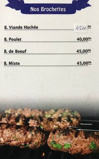 Menu de Café Picardi
