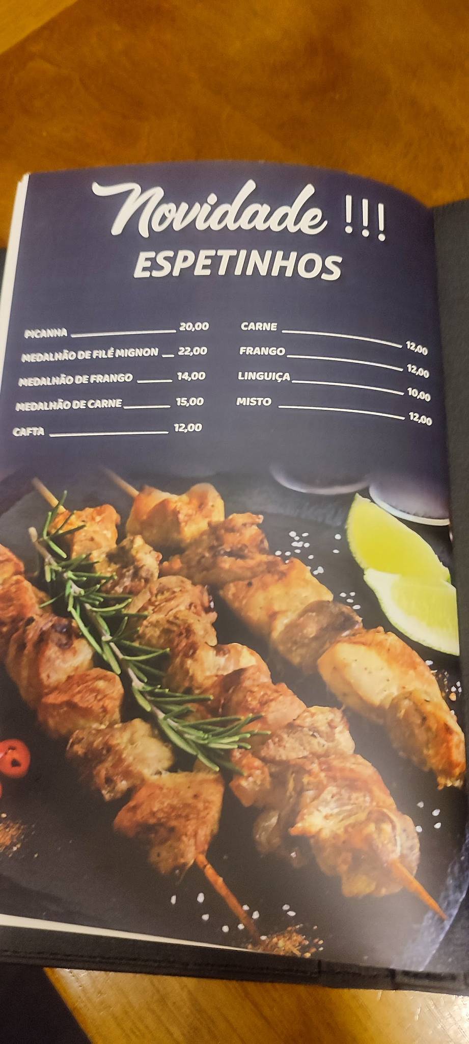 Charme de Higienópolis cardápio