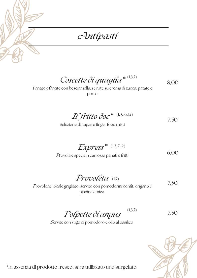 Menu de DOC - Cucina e Griglia