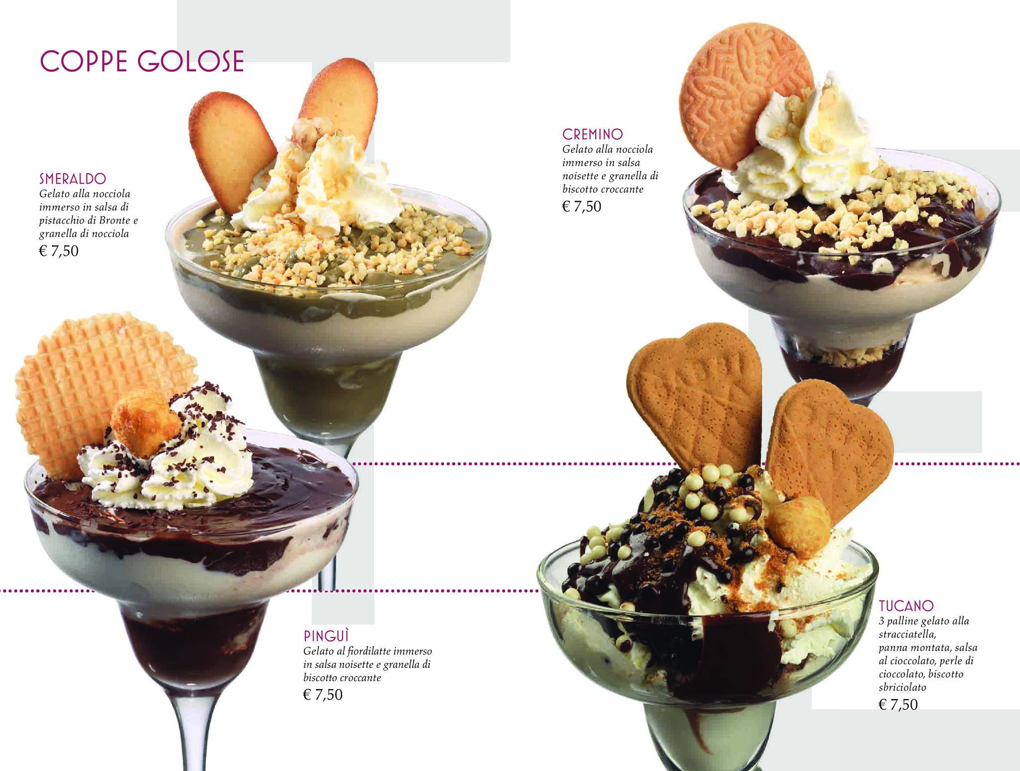 Menu di Latte & Stelle - Gelateria e Pasticceria 