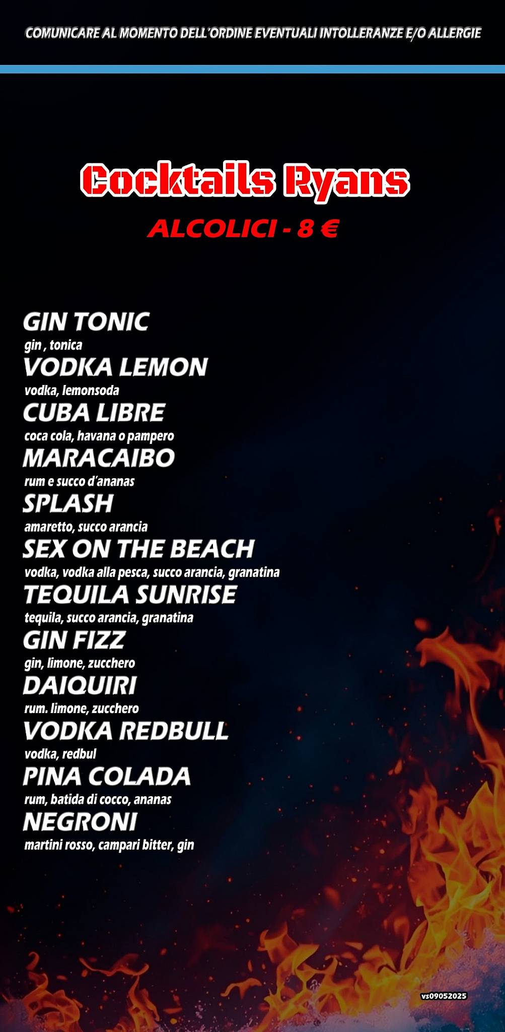 Menu di Mc Ryan's (Grill&Music - Risto Pub) 
