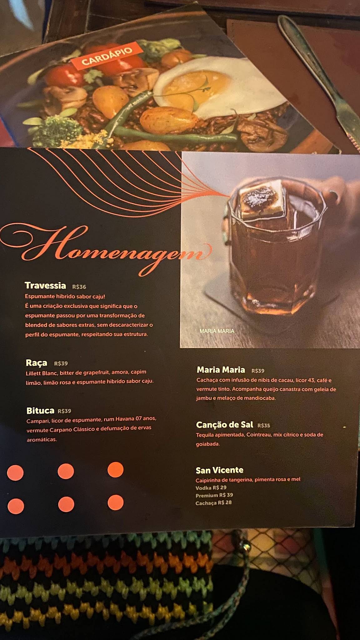 Seu Gustin cardápio