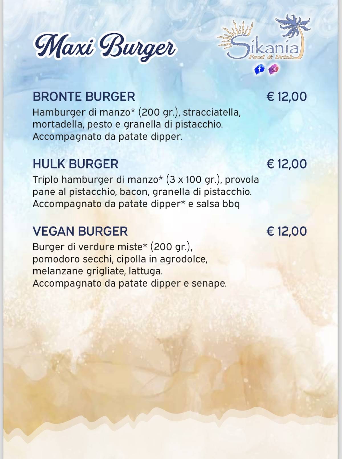 Menu di Sikania RistoPub 