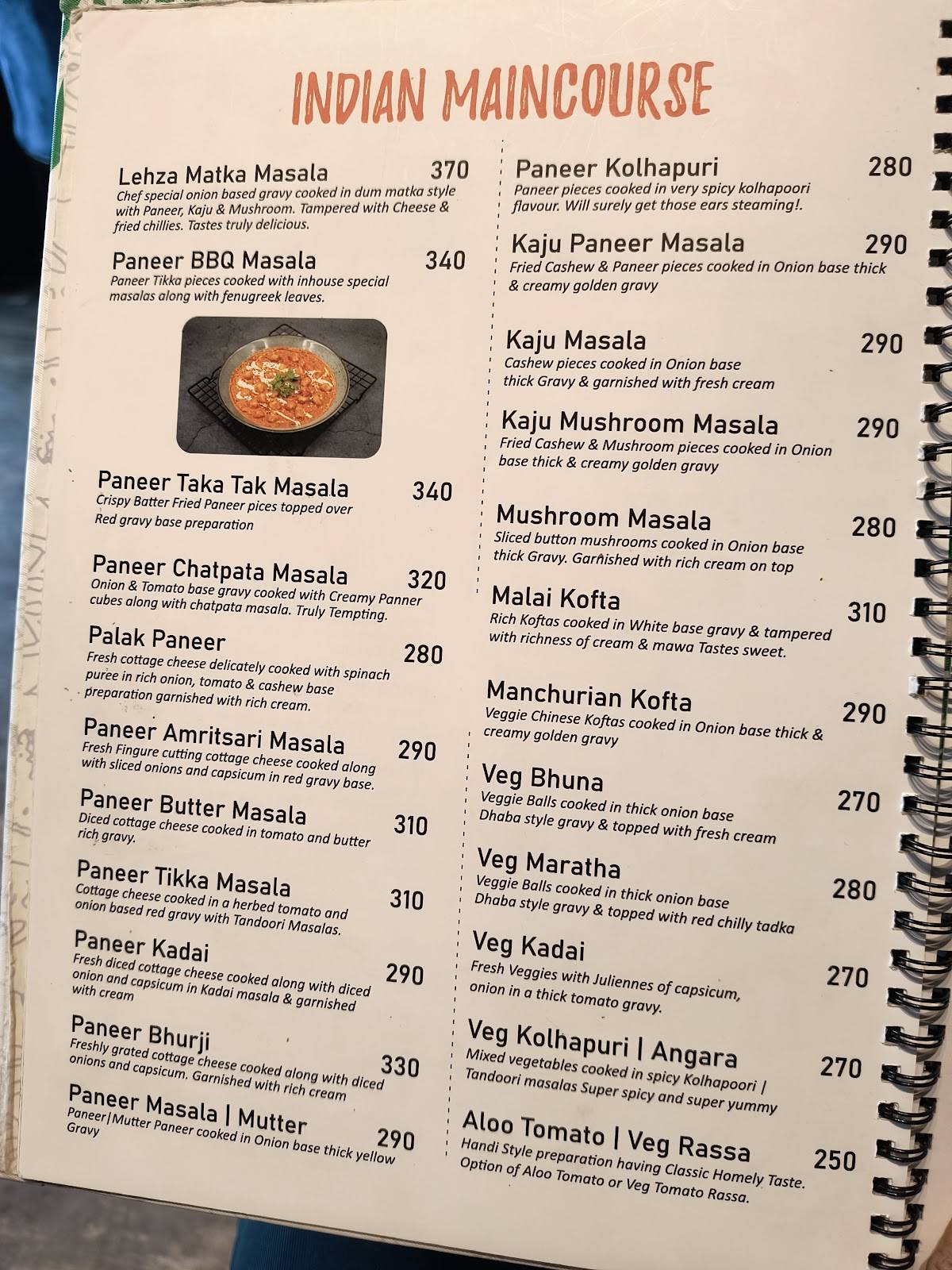 Lehza Veg Divine menu