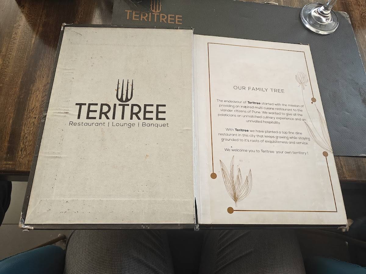 TERITREE Restaurant menu