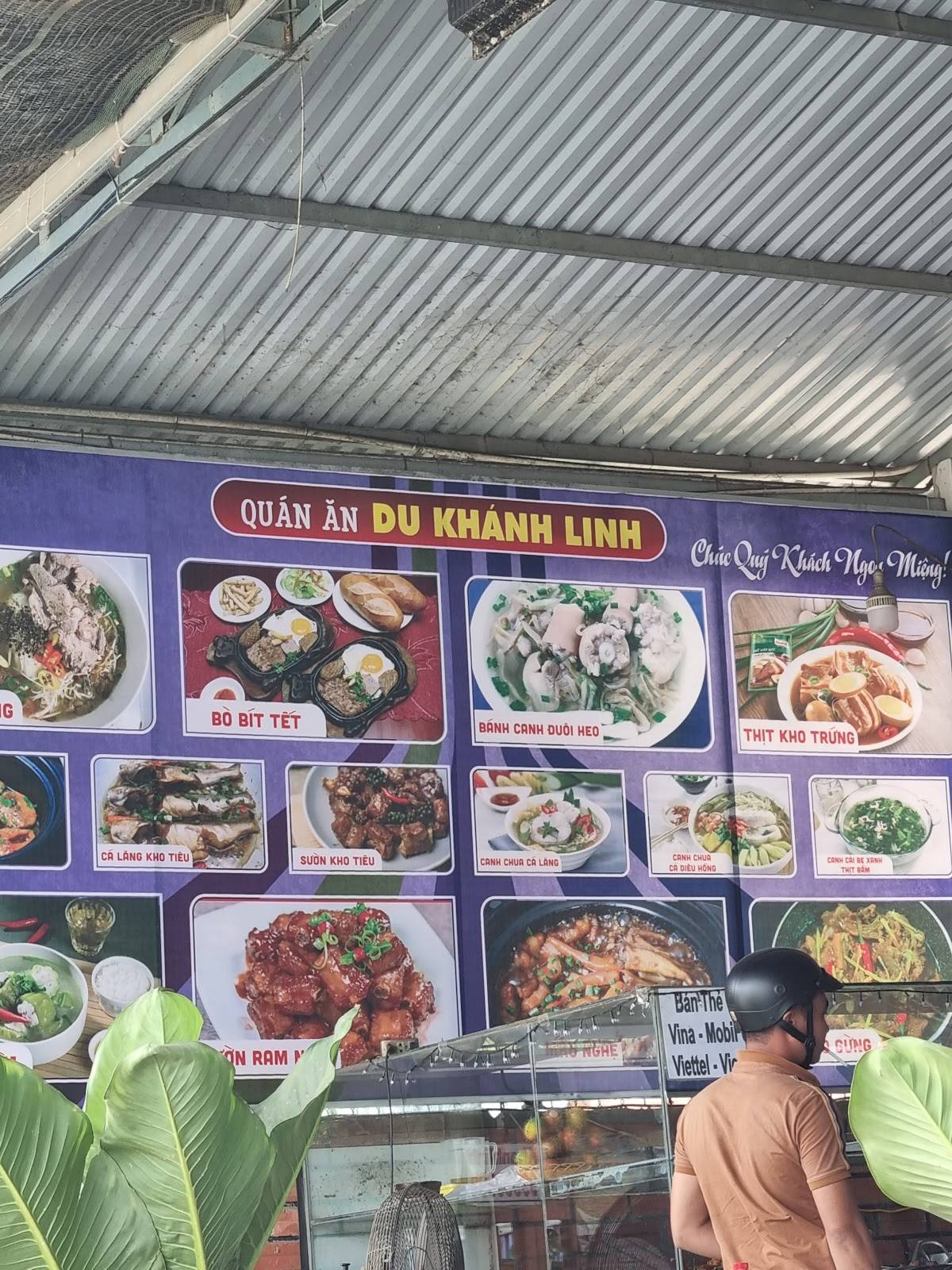 Menu at Quán ăn Du Khánh Linh restaurant, Tây Ninh