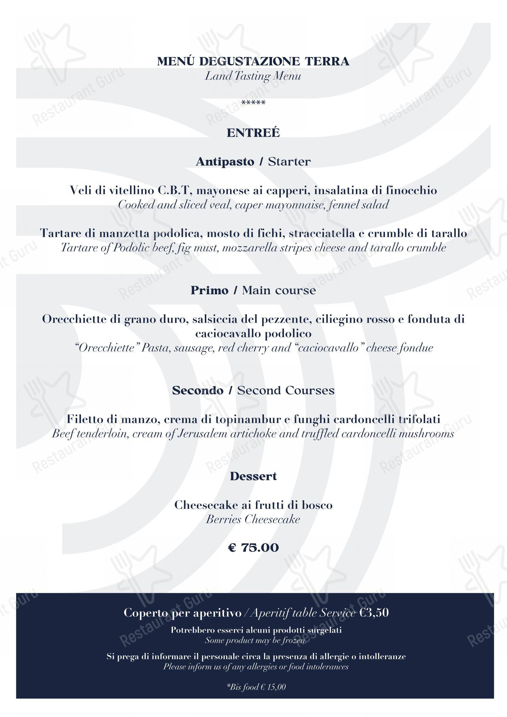 Lunch Menu per BV Quarry Rooftop Terrace Matera - Restaurant Garden Inn pub & bar