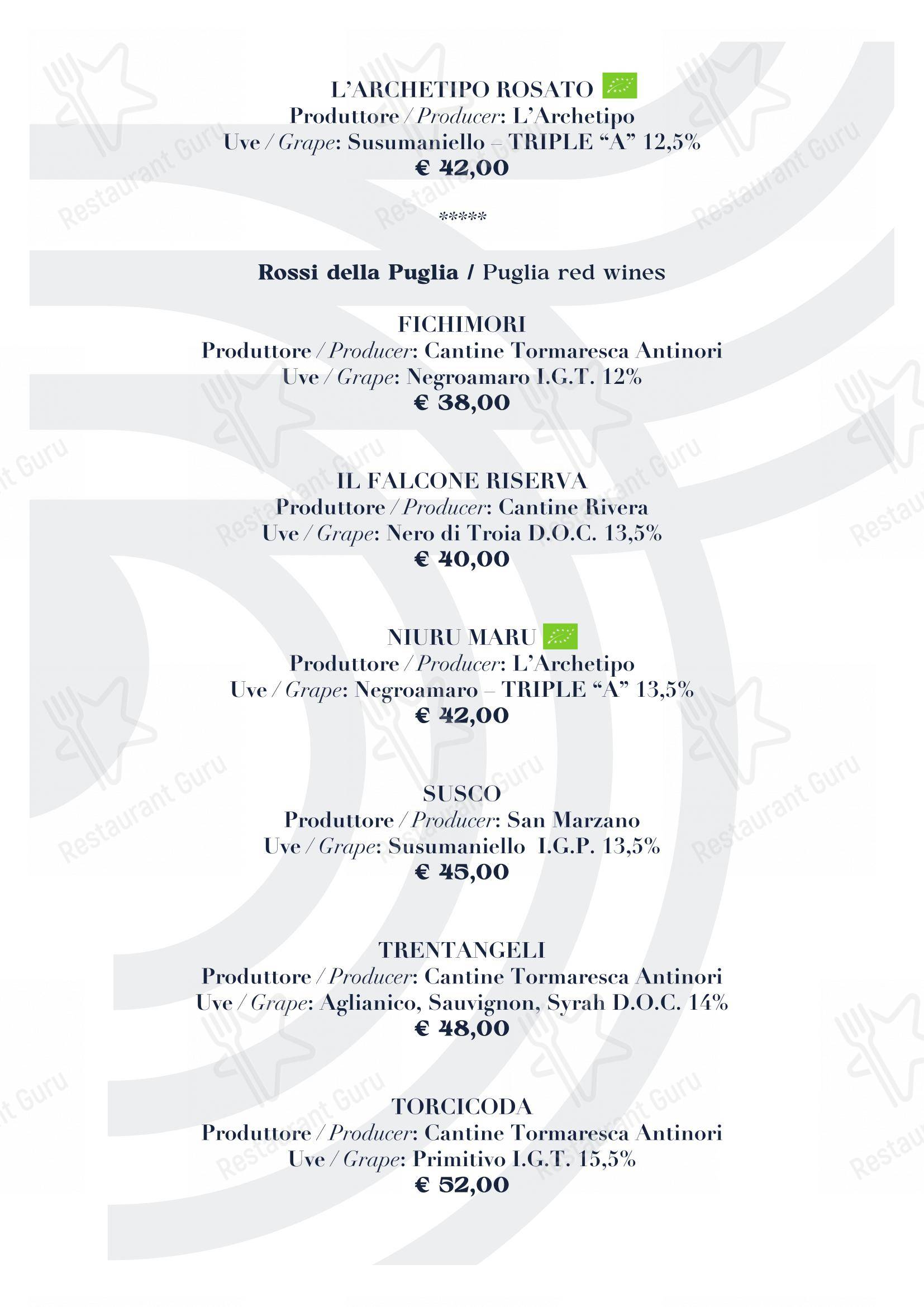 BV Quarry Rooftop Terrace Matera - Restaurant Garden Inn in Matera - Takeaway Menu