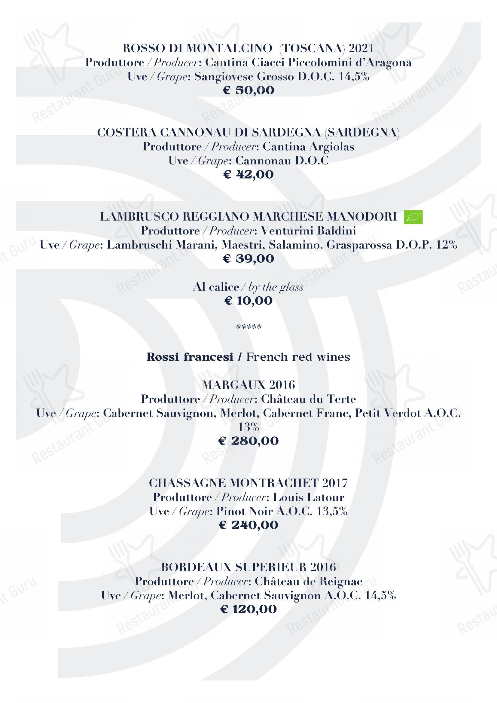 Takeaway Menu per BV Quarry Rooftop Terrace Matera - Restaurant Garden Inn pub & bar