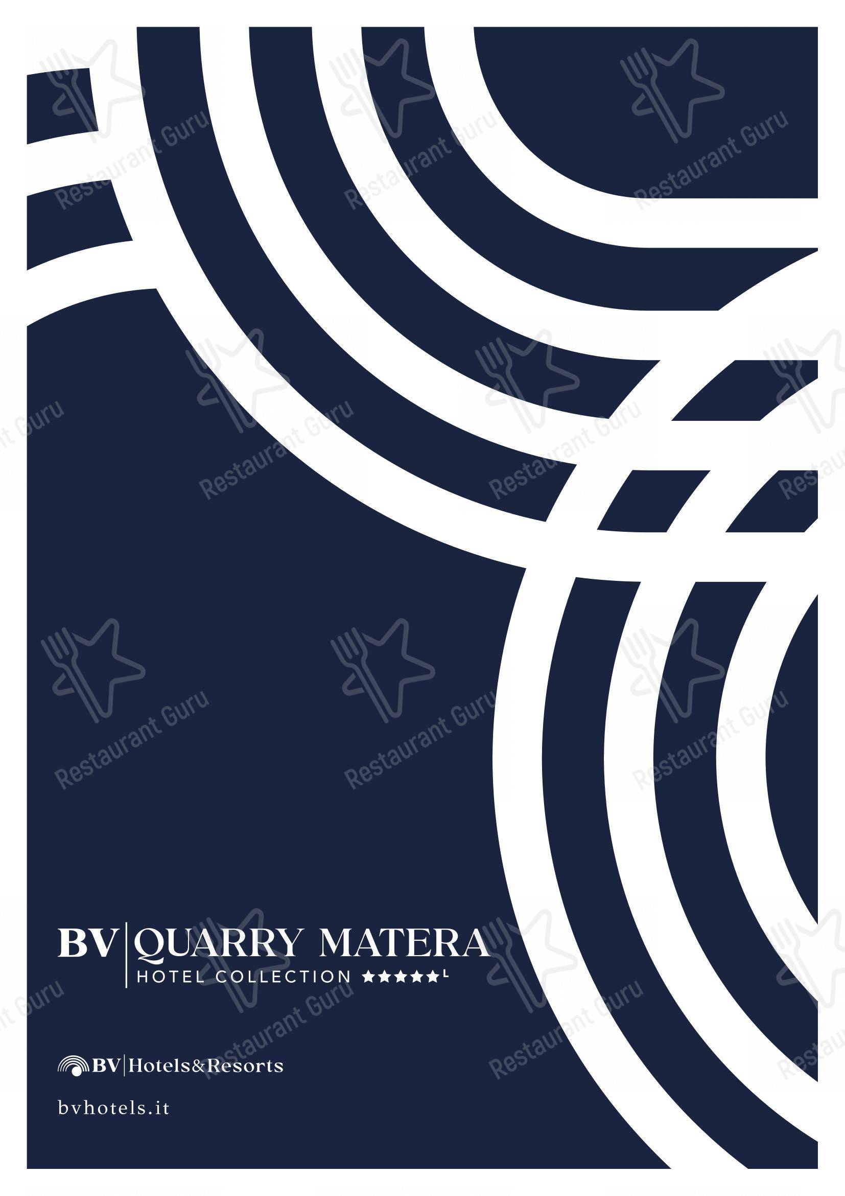 Lunch Menu per BV Quarry Rooftop Terrace Matera - Restaurant Garden Inn pub & bar