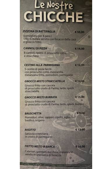 Menu di Quelli Che Ben Pensano 