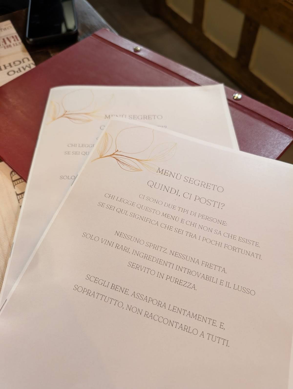 Menu di Quindi ci posti? 