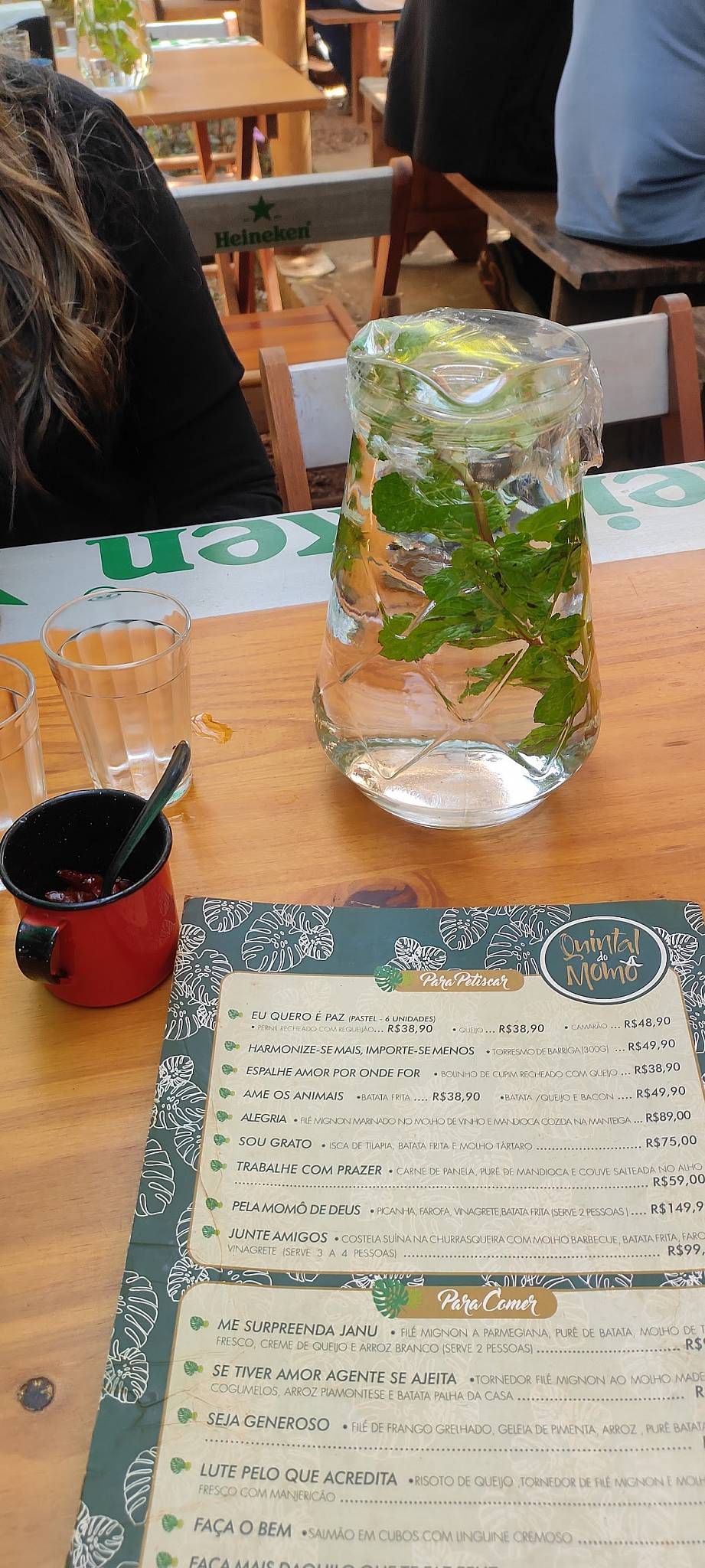 Quintal Do Momô cardápio