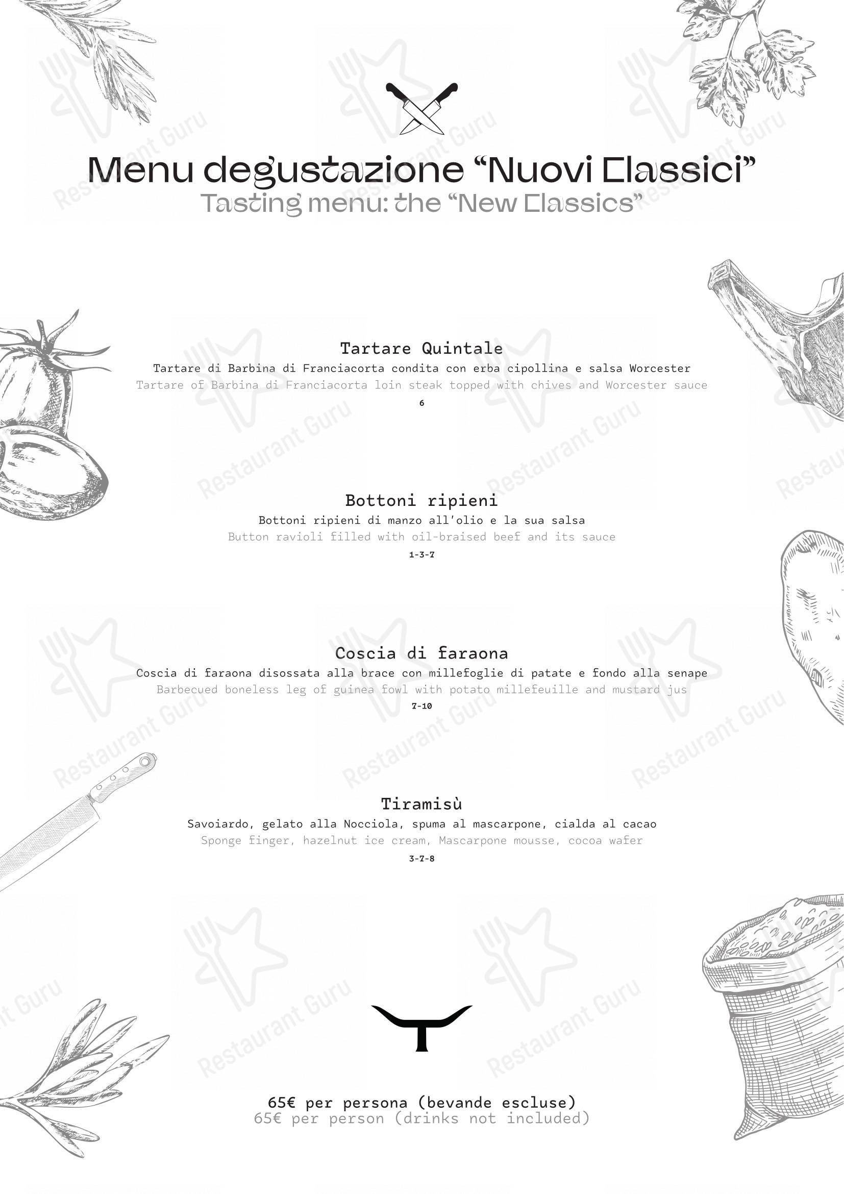 Menu di Quintale - Menu