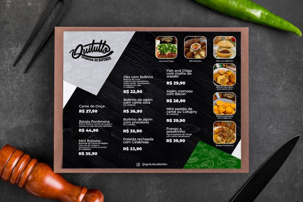 Quitutto: Comida de Boteco cardápio