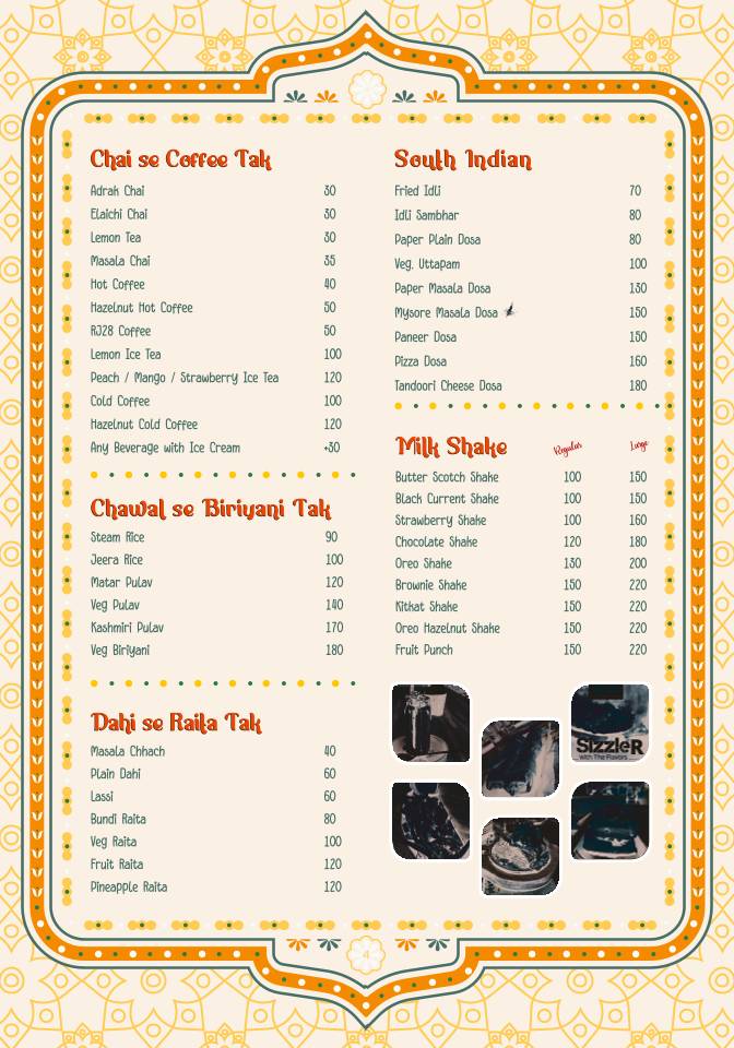 RJ 28 cafe & restaurant - Fast Food Restaurant menu