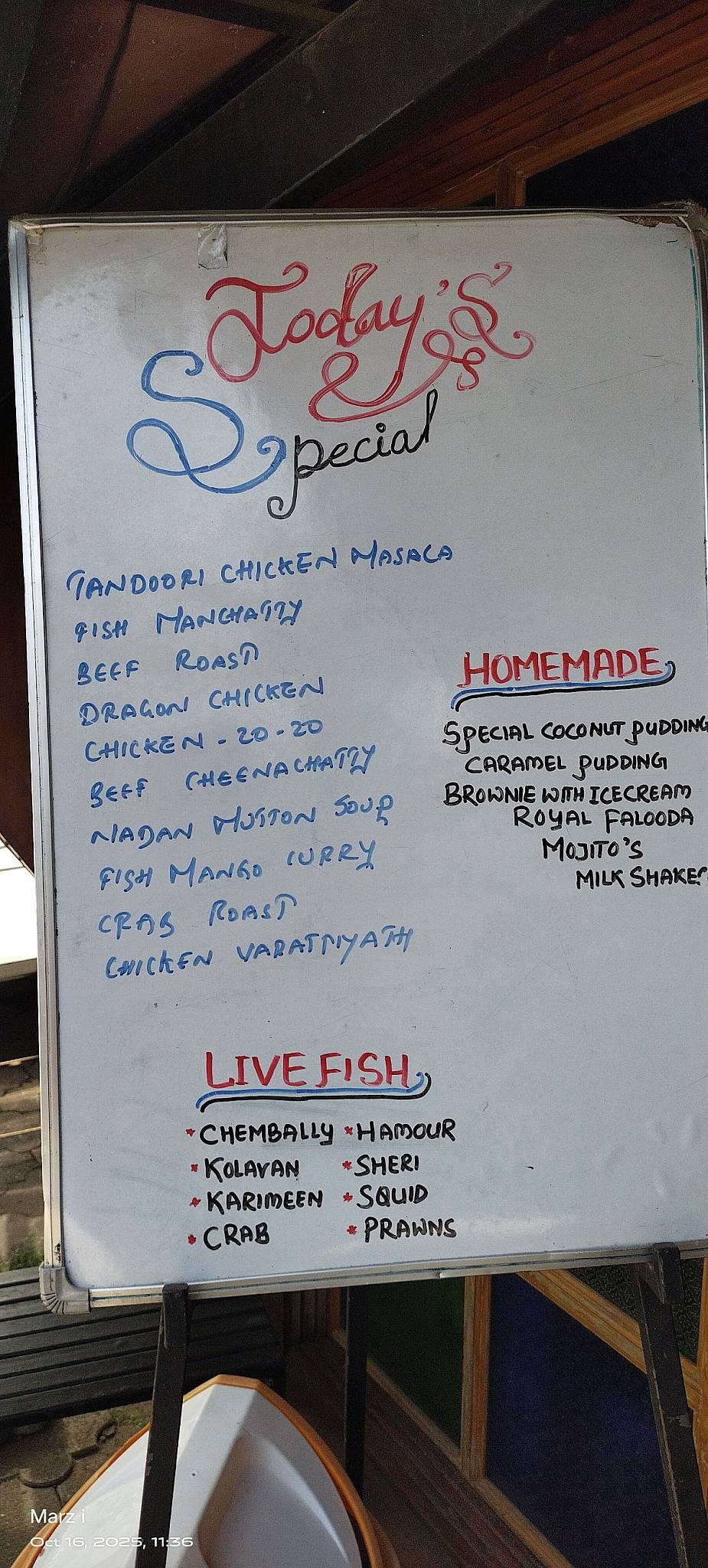 Raandhal Restaurant menu