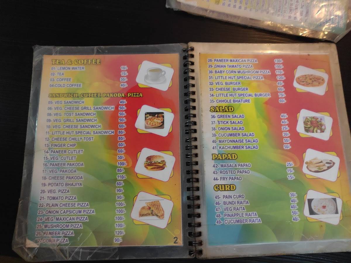 New Little Hut Restaurant menu