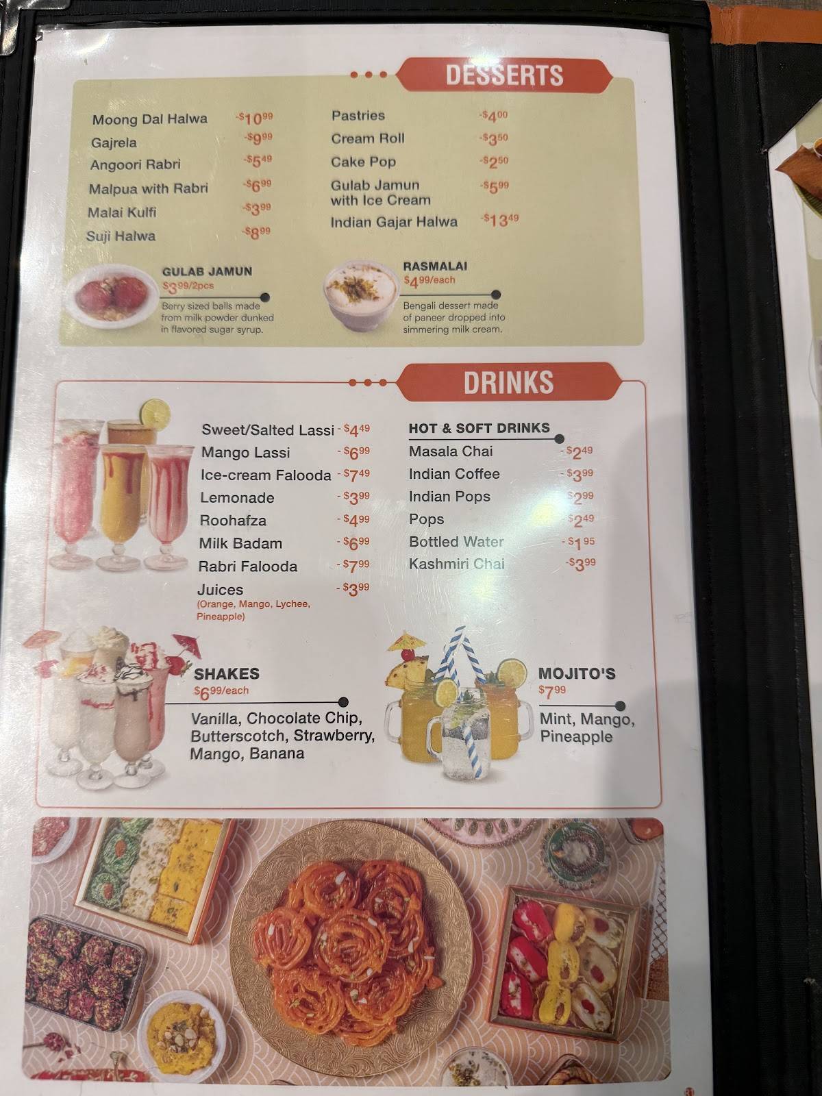 Menu de Rajdhani Sweets & Restaurant (Torbram)