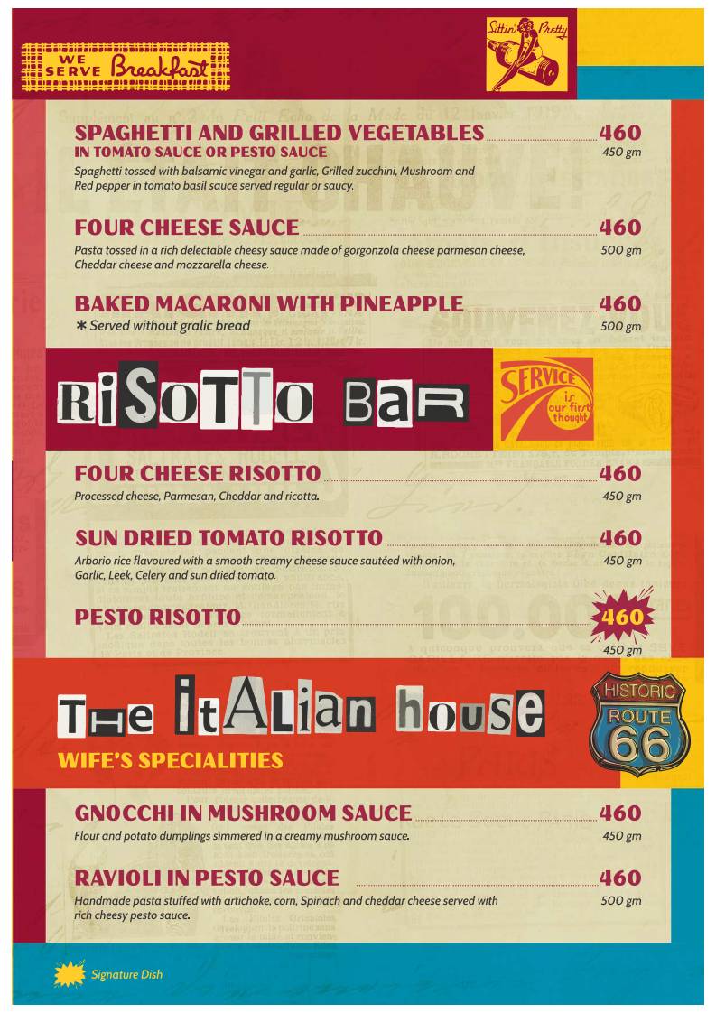 Downtown Restro Cafe menu