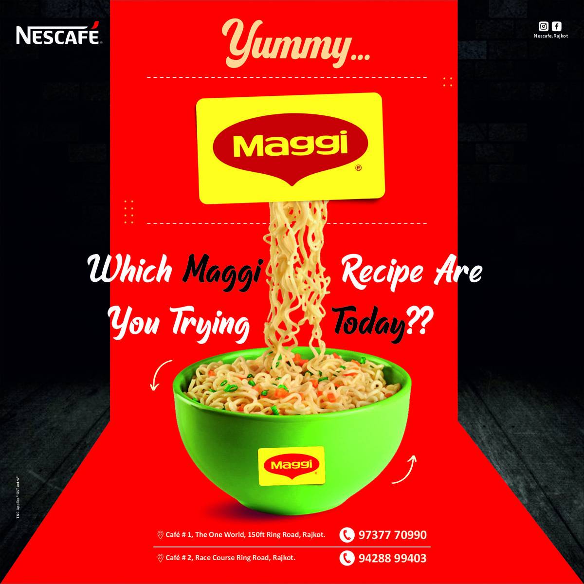 Nescafé, 150 Feet. Ring Road menu