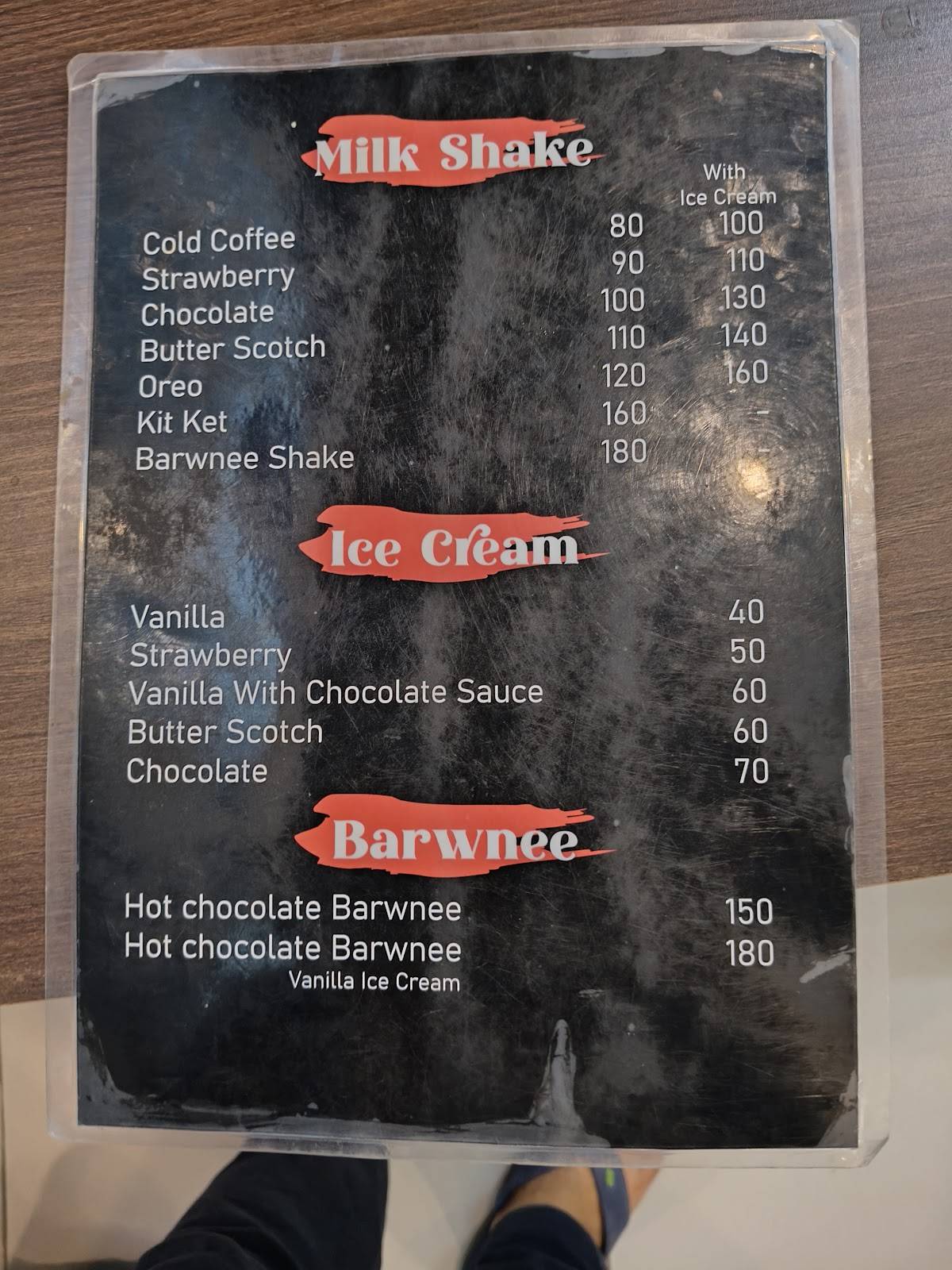 Ramsagar Cafe menu
