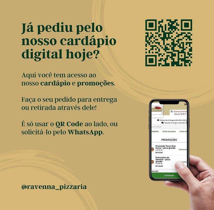 Ravenna Pizzaria cardápio