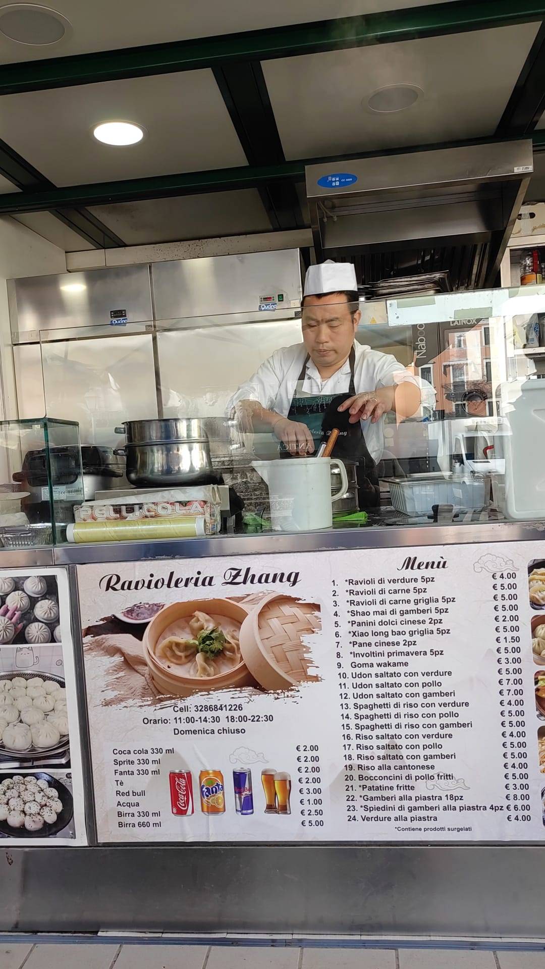Menu di Ravioleria Zhang 