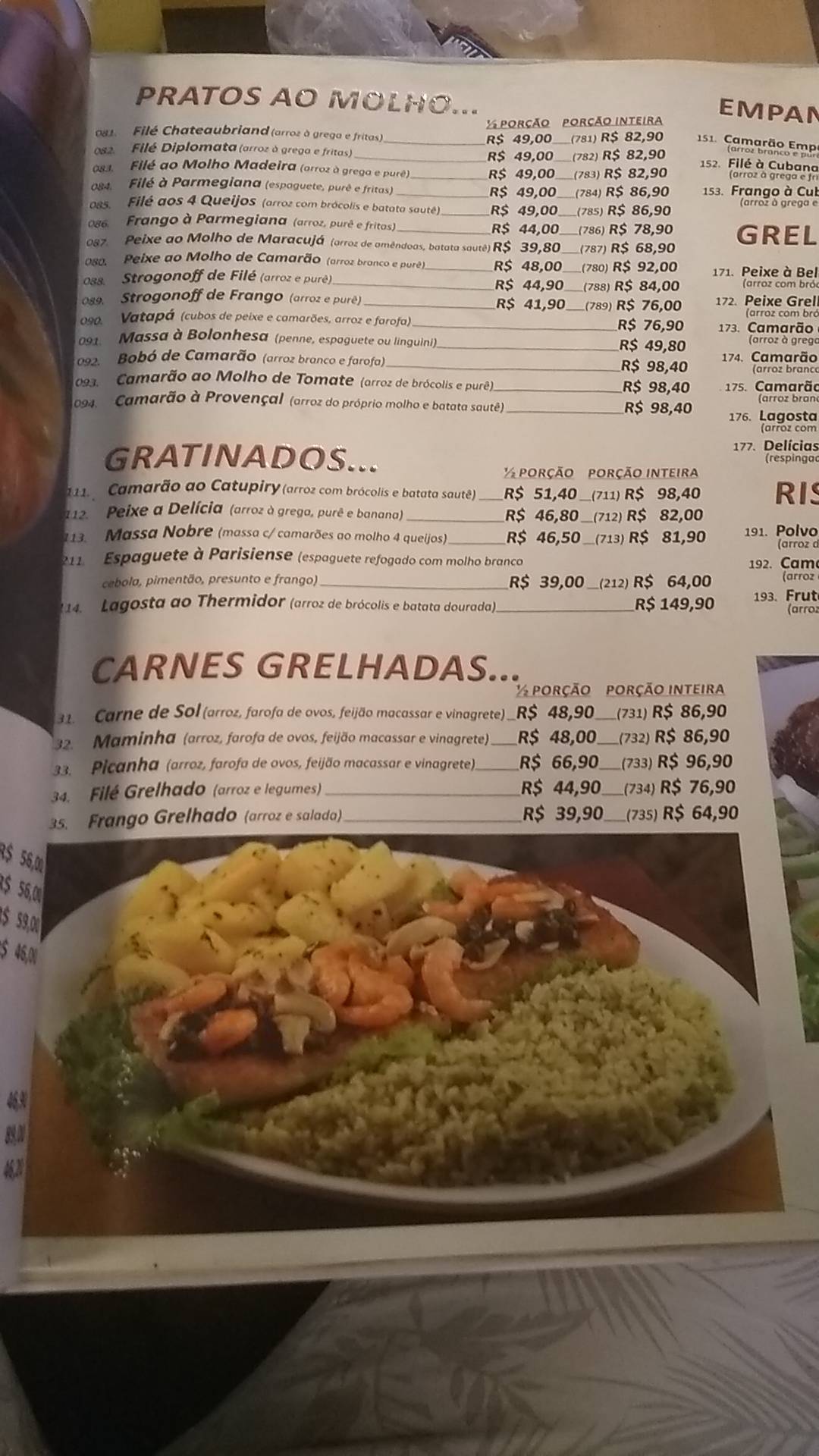 Menu em Giro Praia Bar e Restaurante, Recife