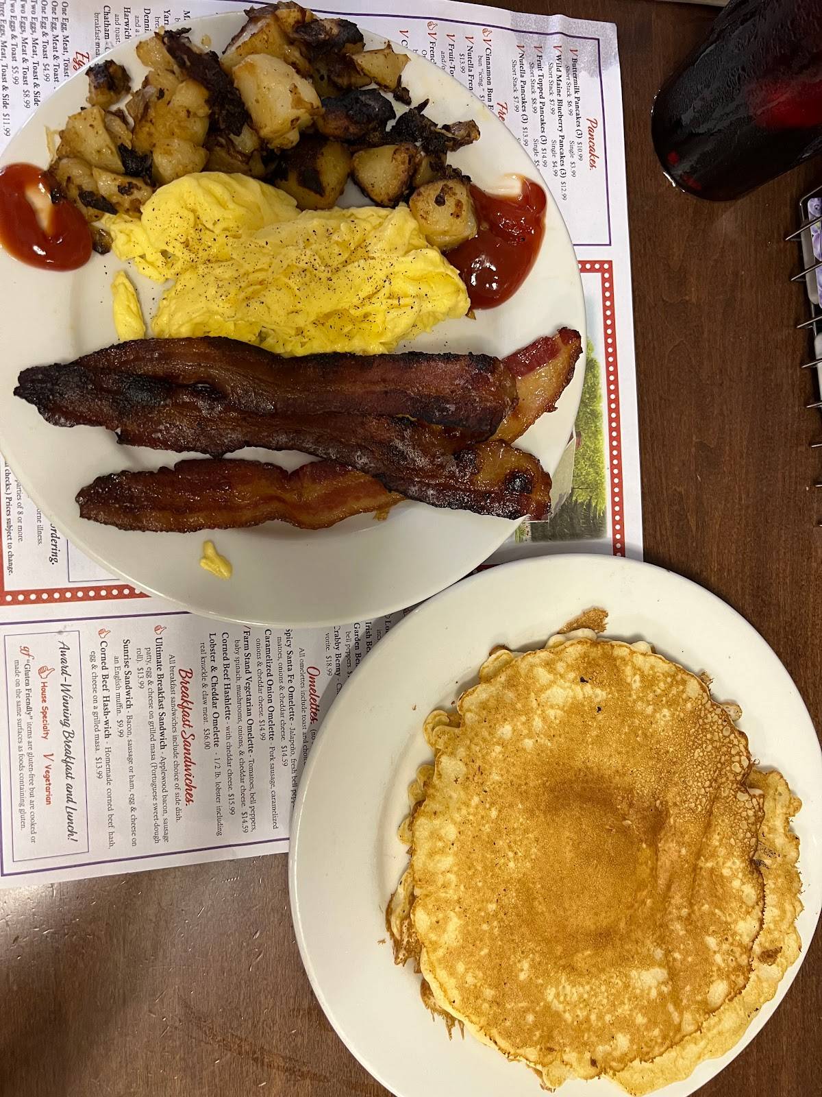 Menu at Red Cottage Restaurant, Dennis