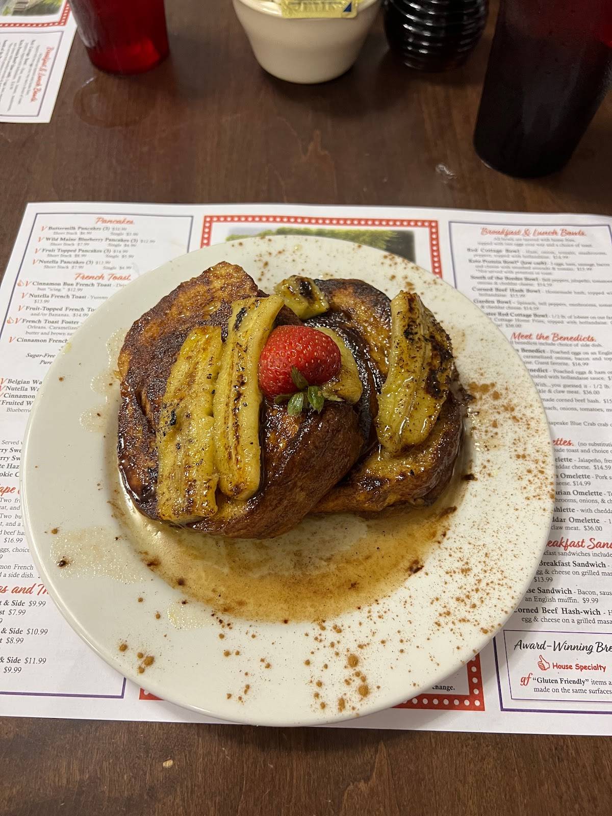 Menu at Red Cottage Restaurant, Dennis