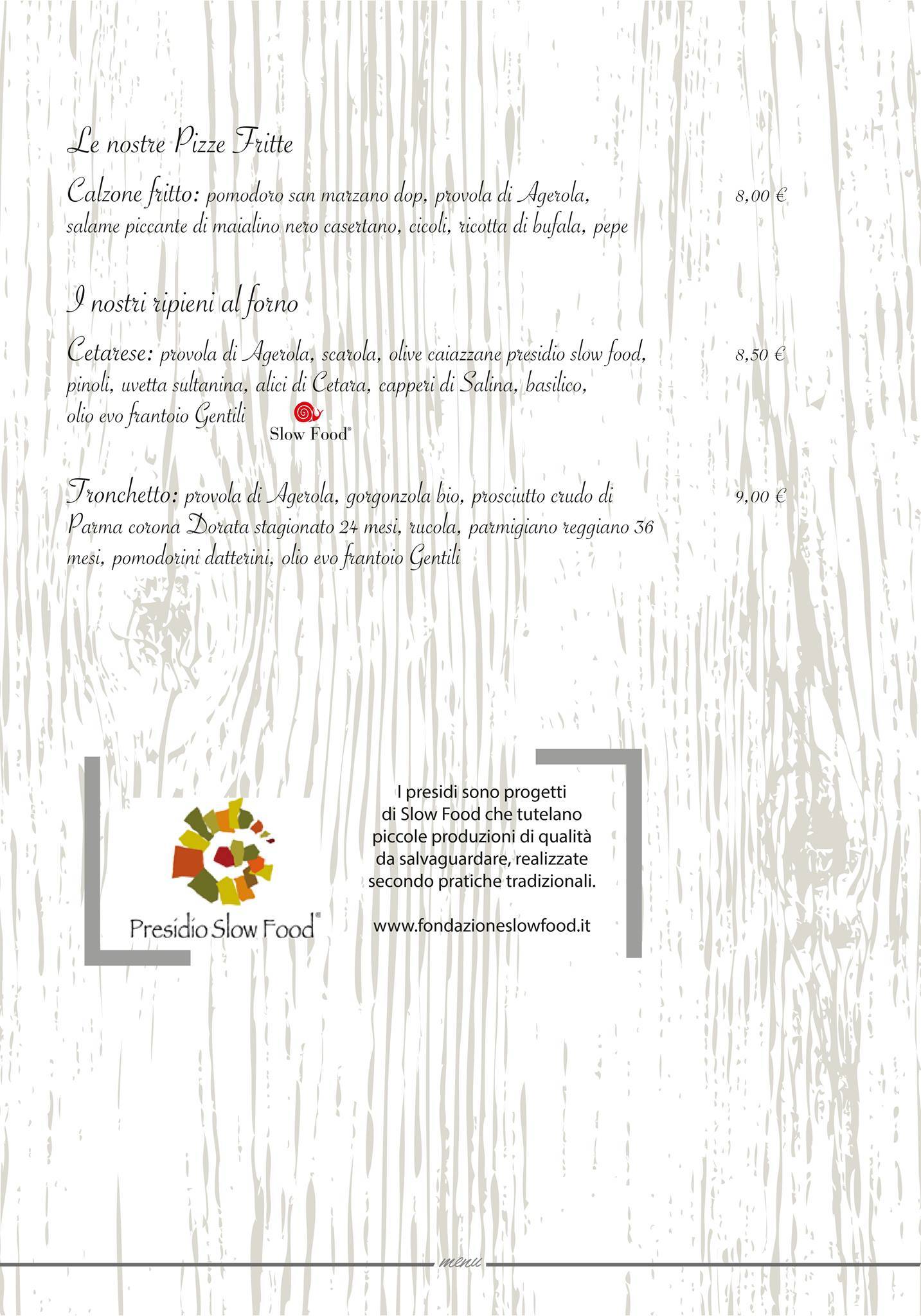 Menu di Reginella - Via san carlo, 57 