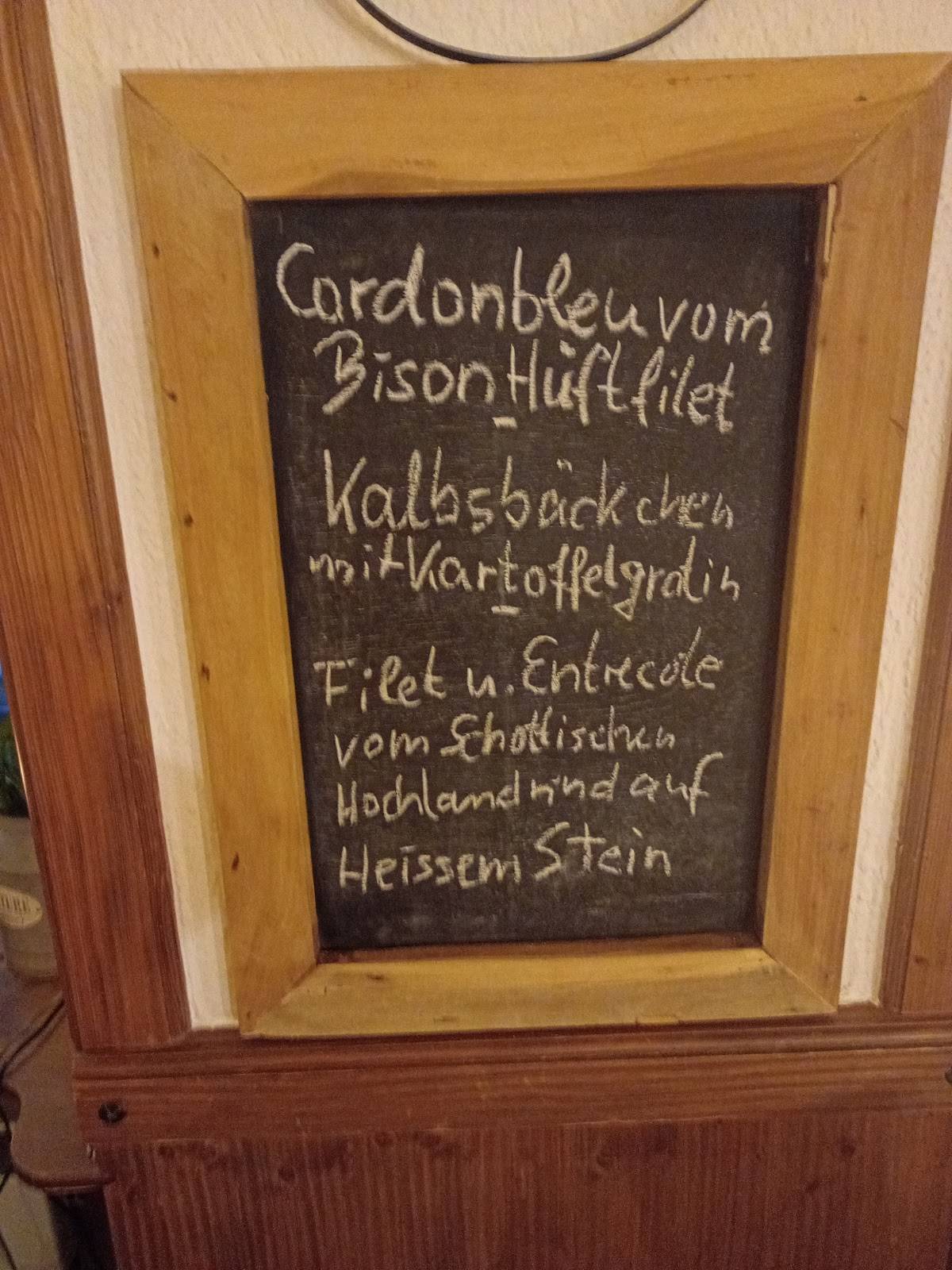 Menu di Restaurant Pöstli 