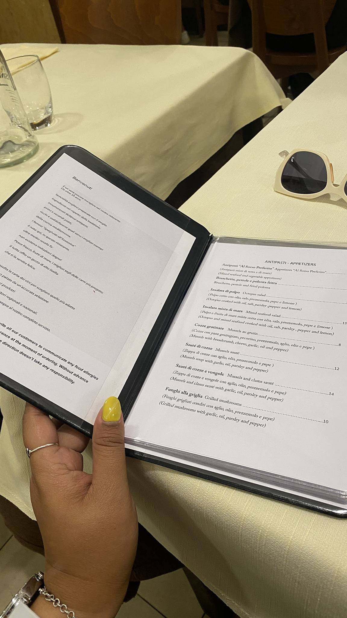 Menu di Al Sorso Preferito 