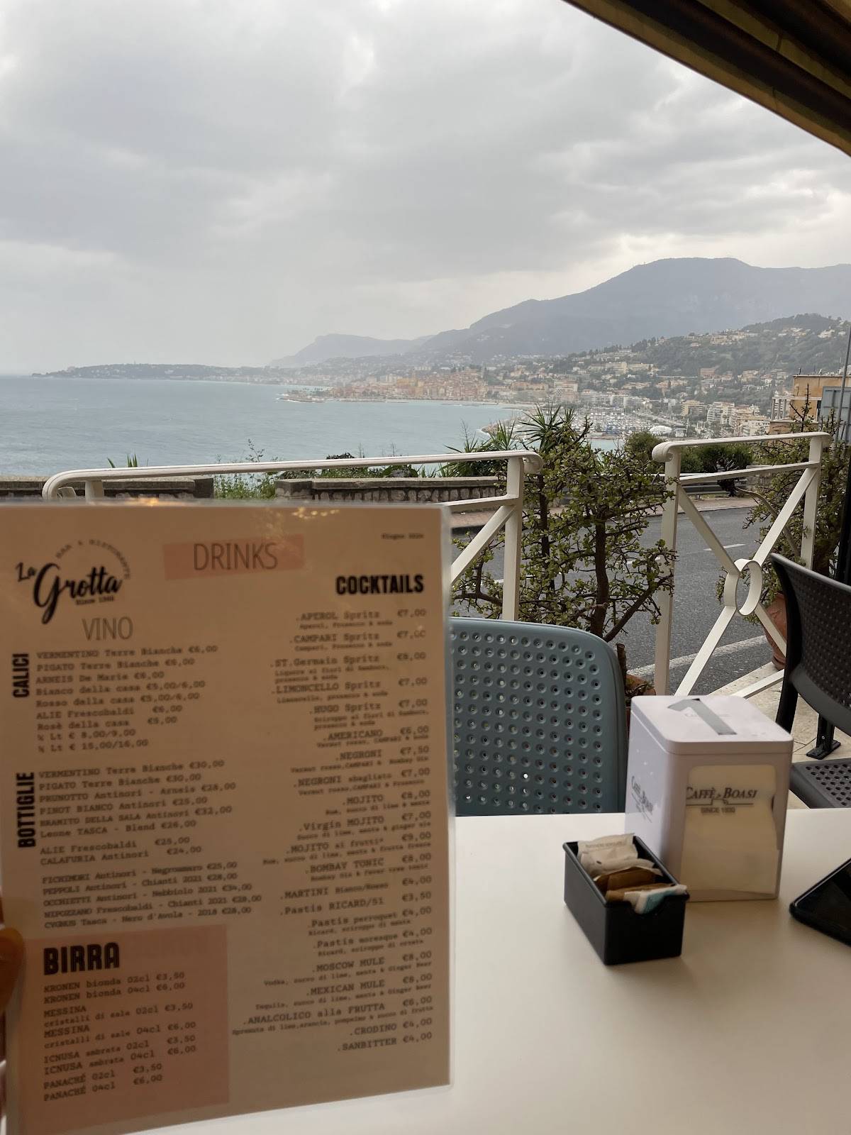 Menu di Ristorante Bar La Grotta 