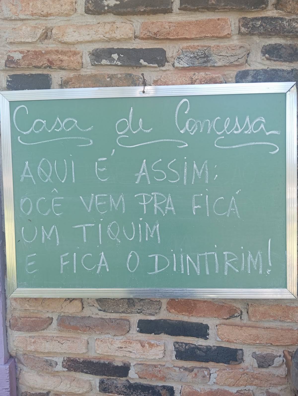 Casa de Concessa cardápio