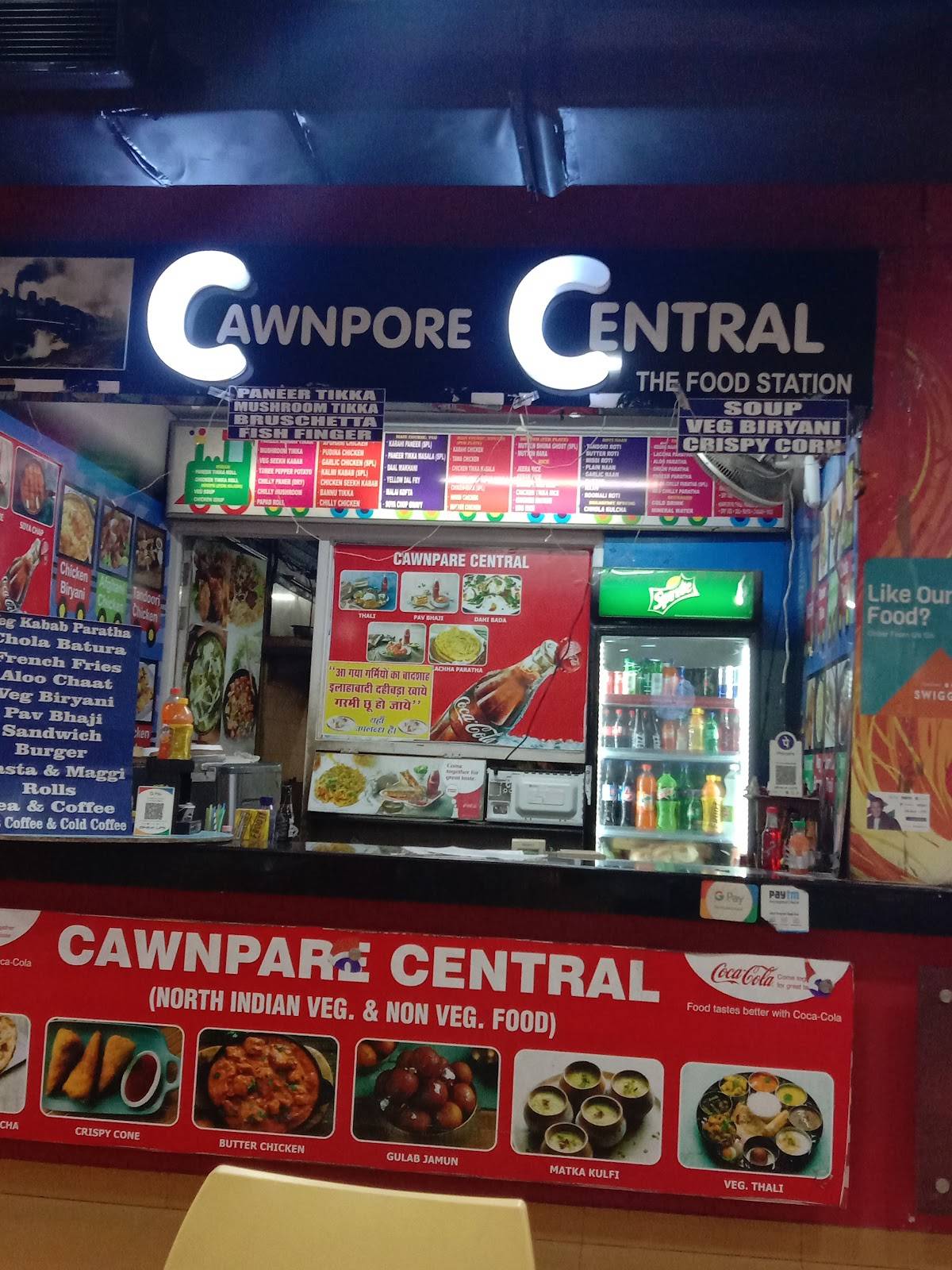 Cawnpore Central menu